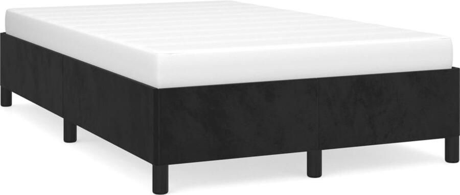 VidaXL Bedframe 120x200 cm Fluweel Zwart Bed Frame Velvet Bed Frame Zwarte Bed Frame Tweepersoons Bed Frame Boxspring Frame Hoofdbord - Foto 2