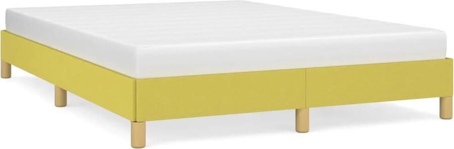 VidaXL Bedframe 160x200 cm Stof Groen Bed Frame Tweepersoons Bed Houten Bed Stoffen Bed Groene Bed Boxspring Frame Slaapcomfort Design Bed Budget Bed