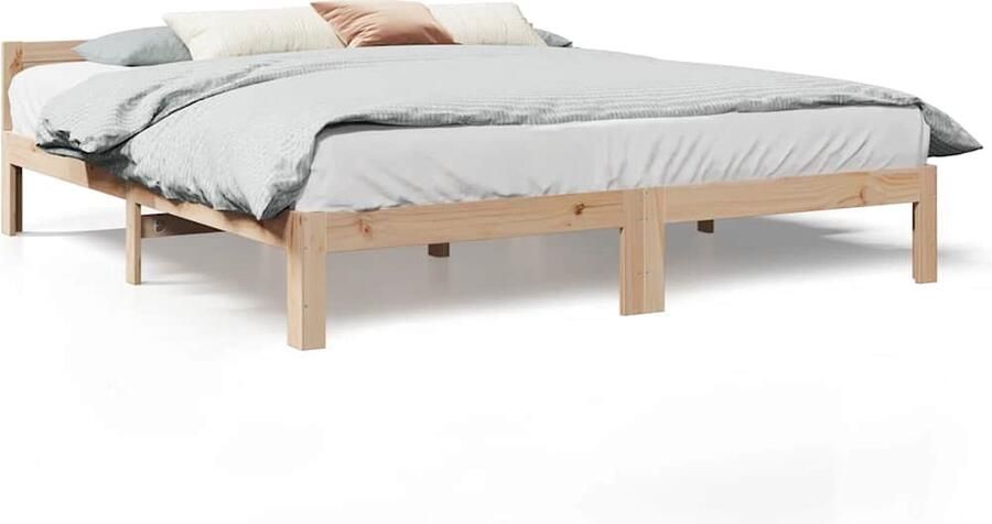 VidaXL Bedframe 180x200 cm massief grenenhout