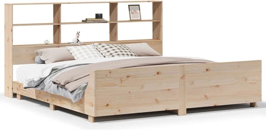 VidaXL Bedframe 180x200 cm Massief Grenenhout