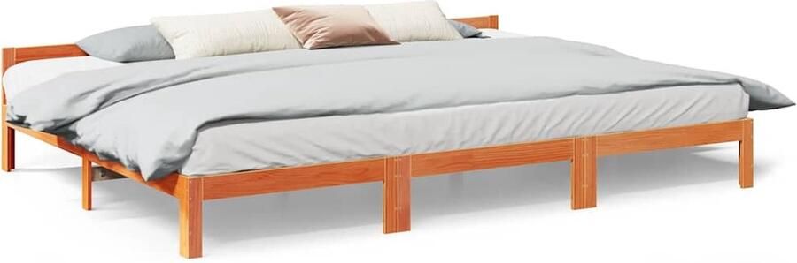 VidaXL Bedframe 240x200 cm Massief Grenenhout Bed Frame Houten Bed Tweepersoonsbed Boxspring Bed Slaapkamersuite Design Bed Massief Hout Bed Groot Bed Kingsize Bed Luxe Bed - Foto 2