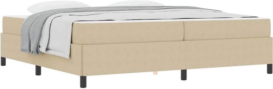 VidaXL Bedframe Anders Lichtgroen Grijs 100 x 200 cm Katoenen stof