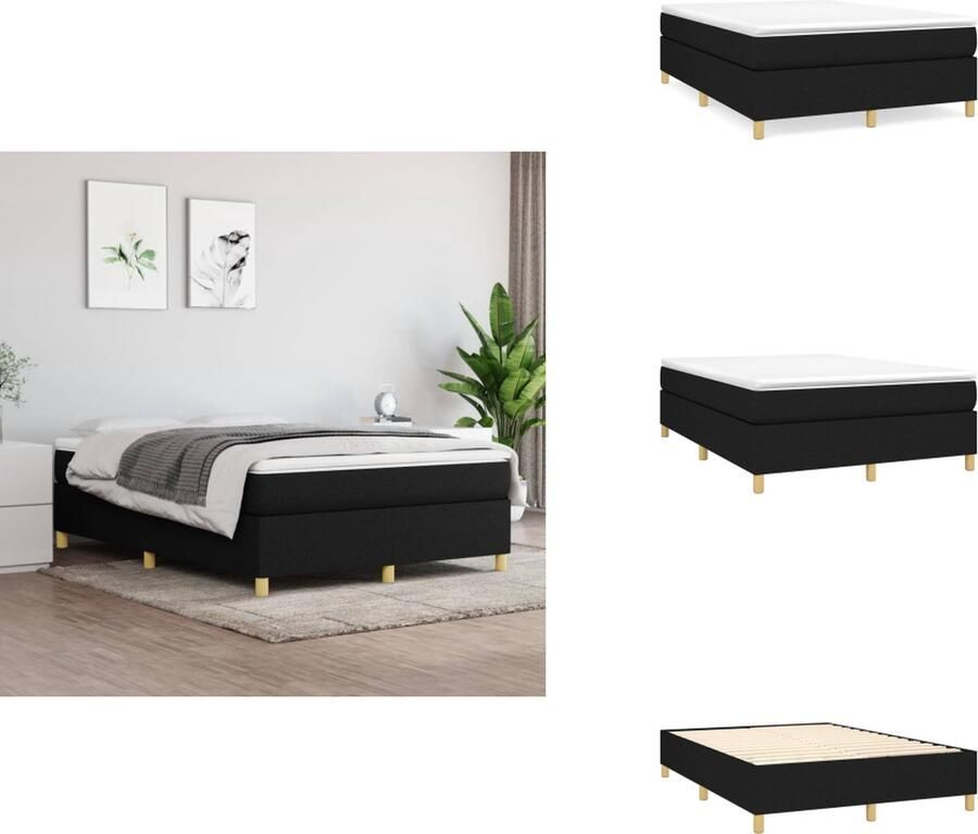 VidaXL Boxspringframe Duurzaam Bedframe Afmeting- 193 x 140 x 25 cm Ken- Inclusief montagehandleiding Bed
