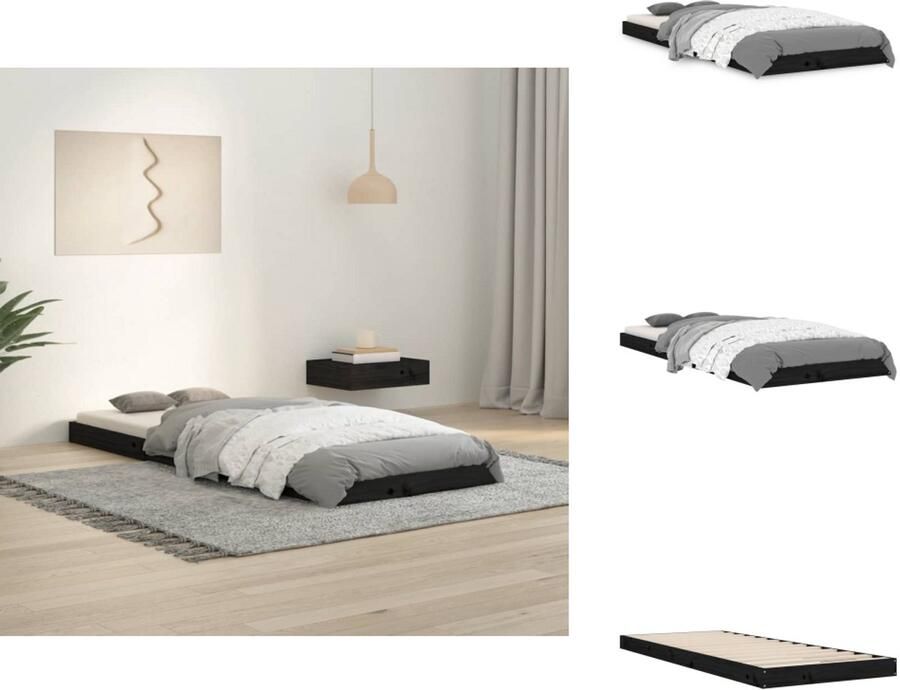 VidaXL Houten Bedframe Klassiek Bedframes Afmeting- 195 x 80.5 x 31 cm Ken- Massief grenenhout Bed - Foto 7