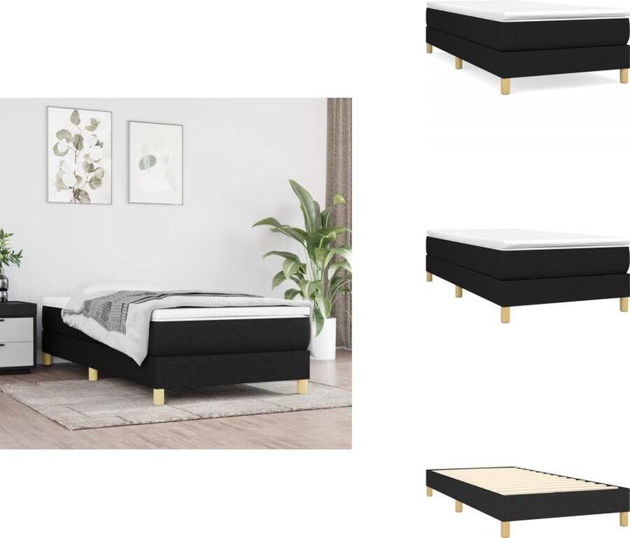 VidaXL Bedframe niet gespecificeerd Bedframe Afmeting- 203 x 83 x 25 cm Ken- Duurzaam materiaal en ondersteunende poten Bed