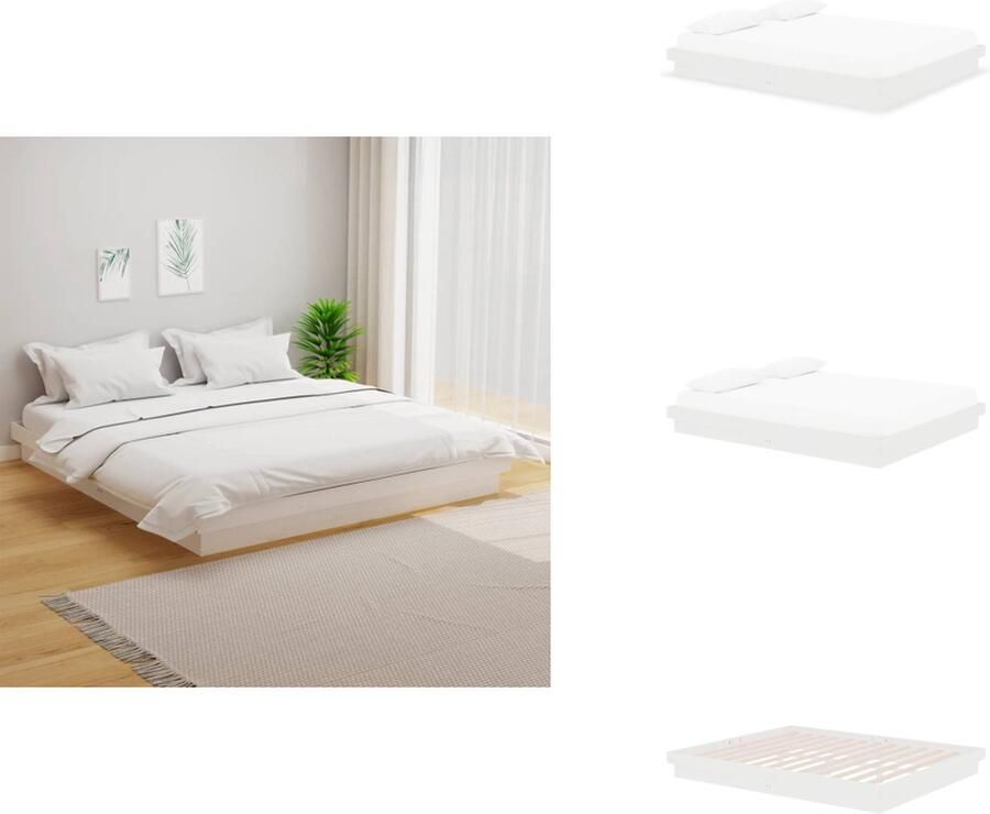 VidaXL Houten Bedframe ontbreekt in de informatie Bedframes 205.5 x 166 x 100 cm Hoogwaardig massief grenenhout Bed - Foto 11