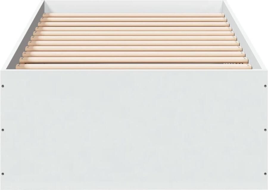 VidaXL -Bedframe-bewerkt-hout-wit-100x200-cm