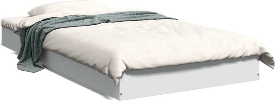VidaXL -Bedframe-bewerkt-hout-wit-100x200-cm