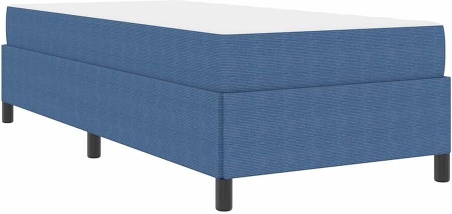 VidaXL Bedframe Anders Blauw 100 x 200 cm Katoenen stof
