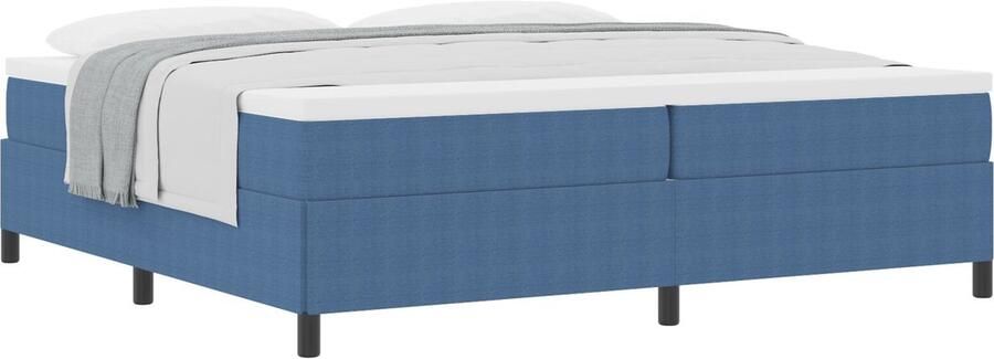 VidaXL Bedframe Blauw Hout Groot Platformbedframe Rechthoekig Modern - Foto 3