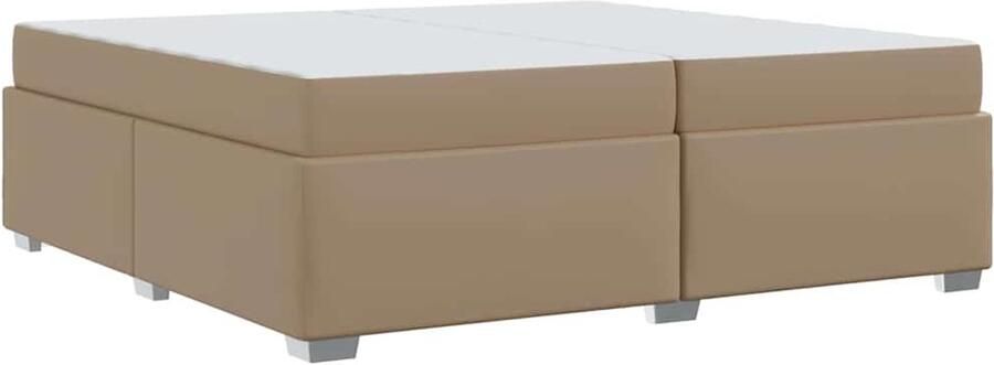 VidaXL Bedframe Cappuccino 200 x 200 cm Kunstleer
