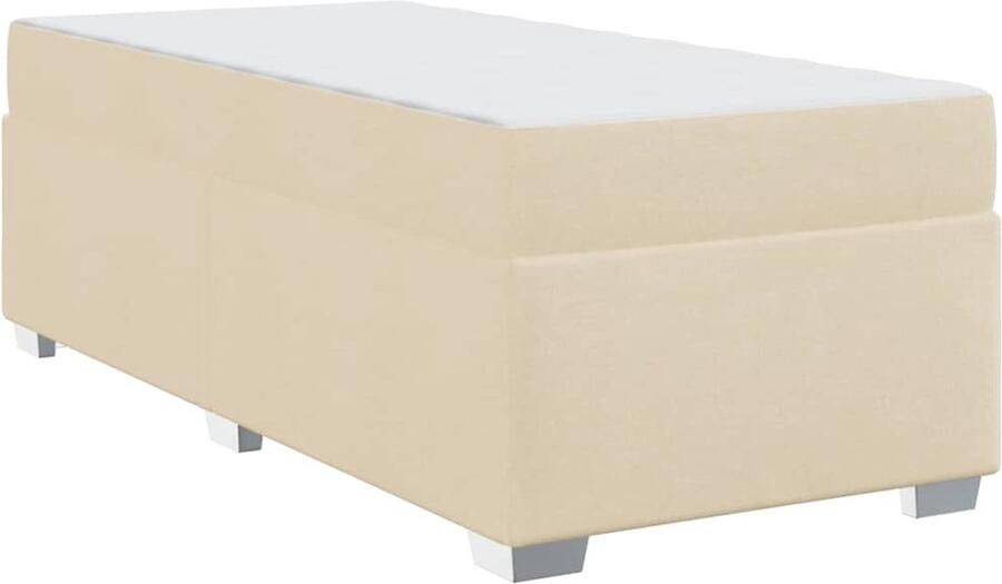 VidaXL Bedframe Crème 90 x 190 cm Stof