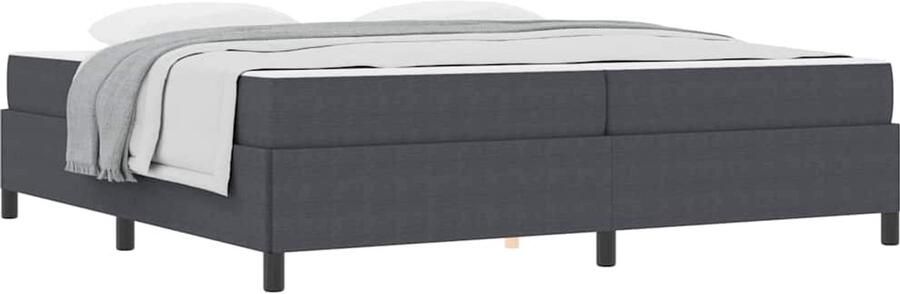 VidaXL Bedframe Anders Donkergrijs 100 x 200 cm Katoenen stof