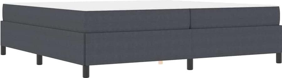 VidaXL Bedframe Anders Donkergrijs 100 x 200 cm Katoenen stof - Foto 2