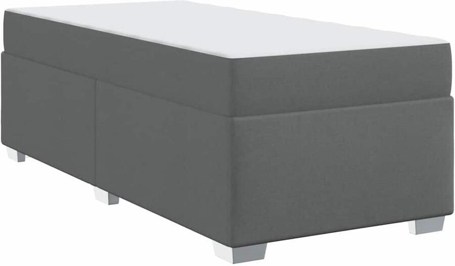 VidaXL Bedframe Anders Donkergrijs 100 x 200 cm Stof