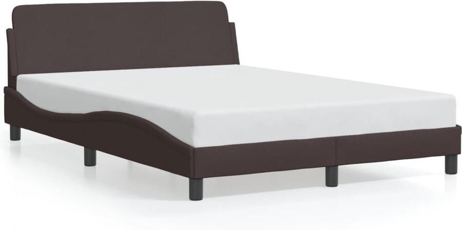 VidaXL Bedframe zonder matras 120x200 cm stof donkerbruin - Foto 4