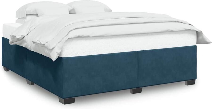 VidaXL Bedframe fluweel blauw 180x200 cm