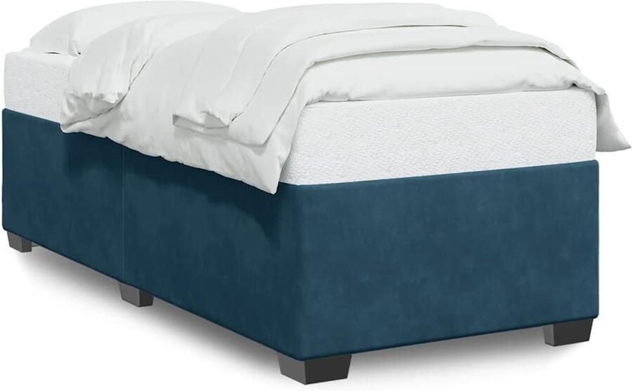 VidaXL Bedframe fluweel blauw 80x200 cm
