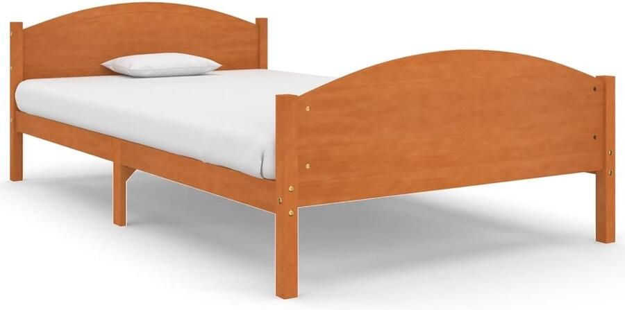 VidaXL Bedframe Grenenhout 120x200 cm Honingbruin Massief Houten Bedframe Grenenhout Bedframe Honingbruin Bedframe Tweepersoons Bedframe 120x200 Bedframe Kopen - Foto 2