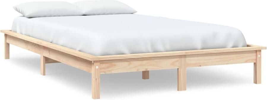VidaXL Bedframe Grenenhout 120x200 cm Klassieke Houten Bed Grenenhouten Bed Houten Bedframe 120x200 Rustiek Bed Vintage Bed Stapelbaar Bed - Foto 2