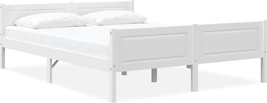 VidaXL Bedframe Grenenhout Wit 120x200 cm - Foto 2