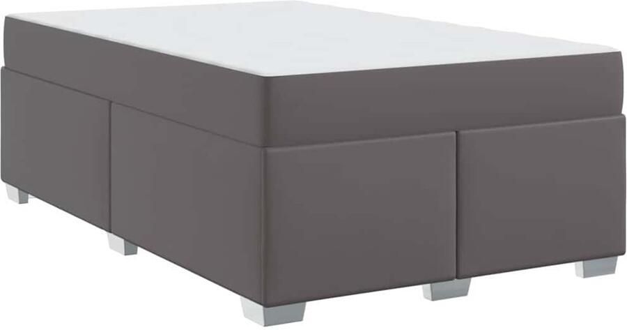VidaXL Bedframe Anders Grijs 120 x 200 cm Kunstleer