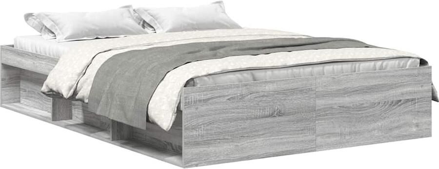 VidaXL -Bedframe-grijs-sonoma-eikenkleurig-150x200-cm-King-Size - Foto 3