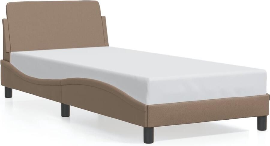 VidaXL Bedframe Kunstleer Cappuccino 80x200 cm