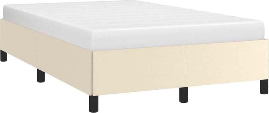 VidaXL -Bedframe-kunstleer-crèmekleurig-120x200-cm - Foto 2