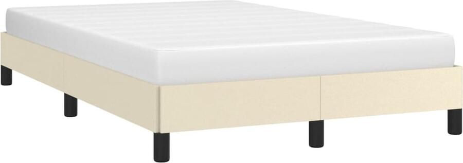 VidaXL -Bedframe-kunstleer-crèmekleurig-120x200-cm - Foto 4