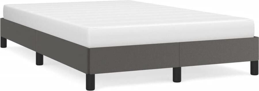 VidaXL -Bedframe-kunstleer-grijs-120x200-cm - Foto 3
