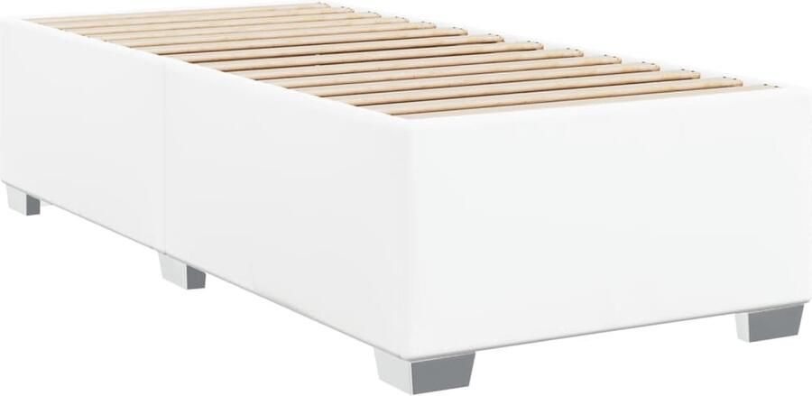 VidaXL Bedframe kunstleer wit 90x200 cm