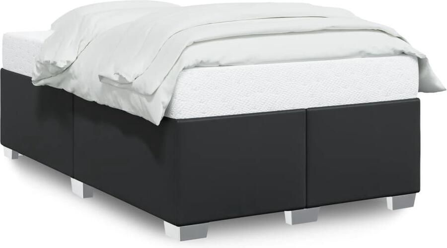 VidaXL Bedframe kunstleer zwart 120x200 cm