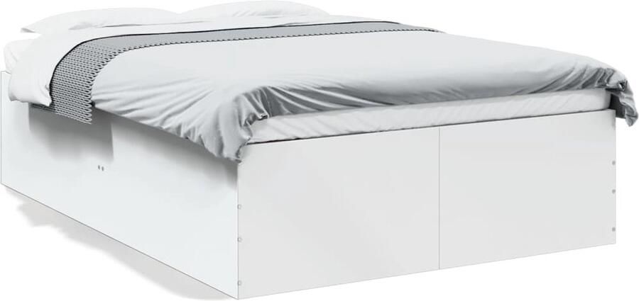 VidaXL -Bedframe-LED-massief-hout-wit-120x200-cm - Foto 2