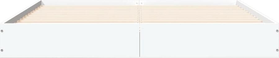 VidaXL -Bedframe-LED-massief-hout-wit-120x200-cm - Foto 2