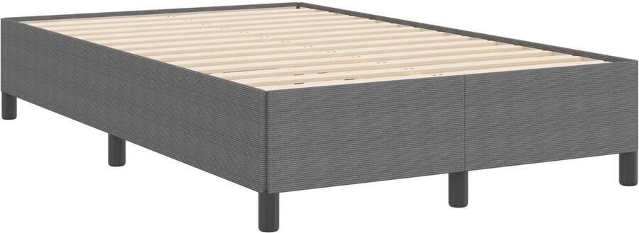 VidaXL Bedframe Lichtgrijs Hout Metaal 120 x 200 cm Opslag Bedframe - Foto 2