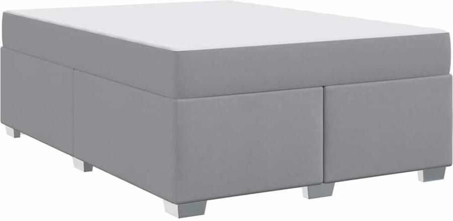 VidaXL Bedframe Anders Lichtgrijs 160 x 200 cm Stof
