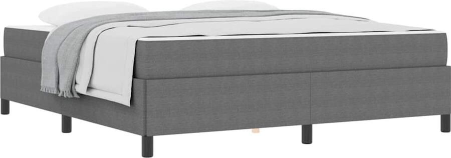 VidaXL Bedframe Anders Lichtgrijs 180 x 200 cm Katoenen stof - Foto 2