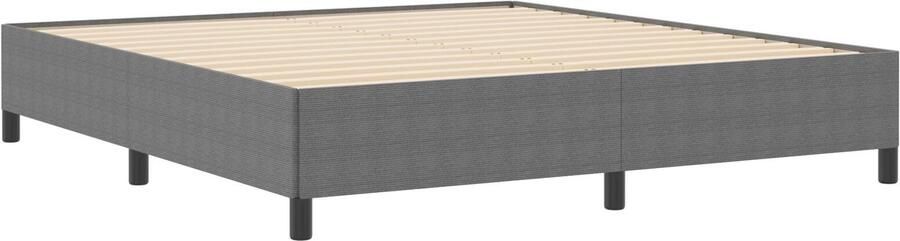 VidaXL Bedframe Lichtgrijs Houtcomposiet Stof 180 x 200 cm Platformbed