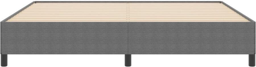 VidaXL Bedframe Lichtgrijs 200 x 200 cm Katoenen stof - Foto 2