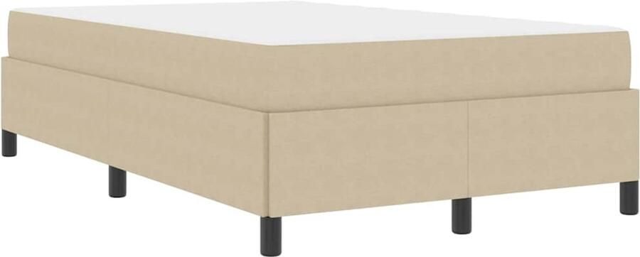 VidaXL Bedframe Anders Lichtgroen Grijs 120 x 190 cm Katoenen stof