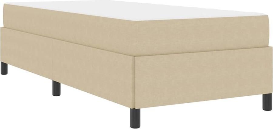 VidaXL Bedframe Anders Lichtgroen Grijs 90 x 200 cm Katoenen stof - Foto 2