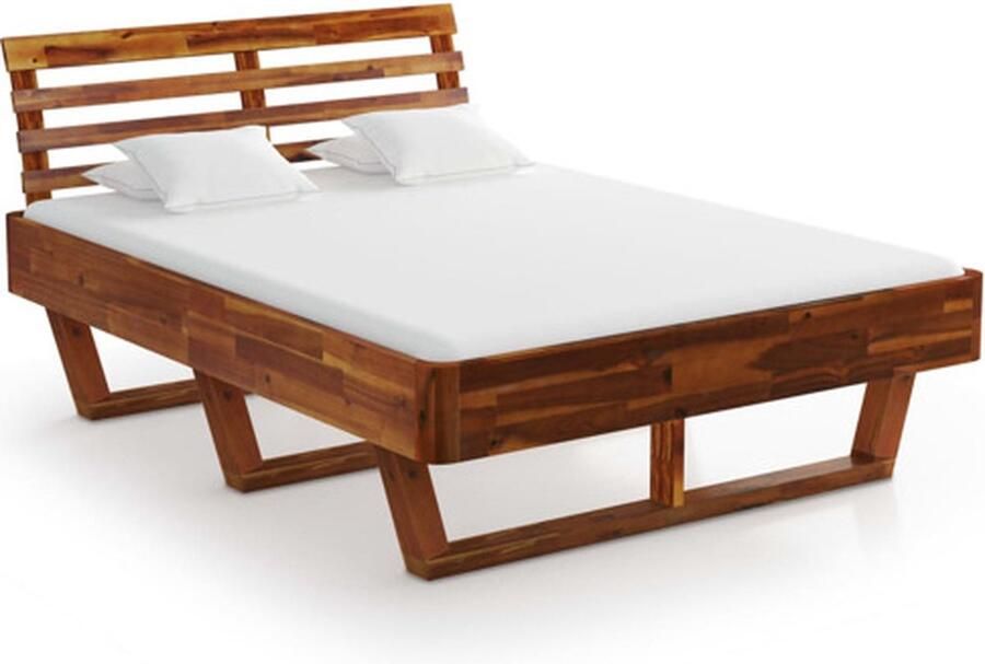 VidaXL Bedframe massief acaciahout 140x200 cm