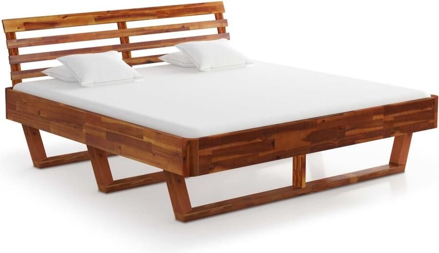 VidaXL Bedframe massief acaciahout 180x200 cm