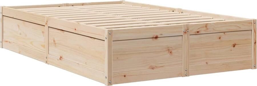 VidaXL Bedframe zonder matras massief grenenhout 120x190 cm - Foto 2