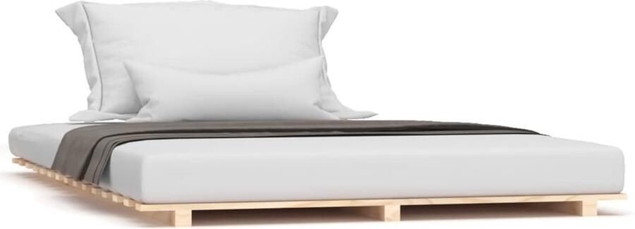 VidaXL -Bedframe-massief-grenenhout-135x190-cm