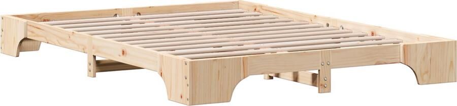 VidaXL Bedframe Massief grenenhout 150 x 200 cm Massief grenenhout