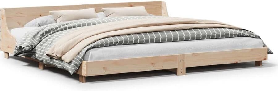 VidaXL Bedframe Massief Grenenhout 180x200 cm