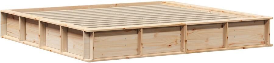 VidaXL Bedframe Massief grenenhout 200 x 200 cm Massief grenenhout