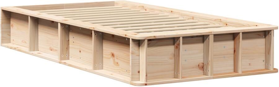 VidaXL Bedframe Massief grenenhout 90 x 200 cm Massief grenenhout